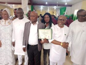 BREAKING: INEC Presents Certificate of Return to Oborevwori, DTHA Members-elect | Daily Report Nigeria