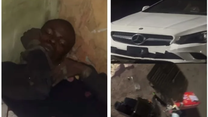 Residents Beat Thief to Sleep for Stealing Benz Parts | Daily Report Nigeria