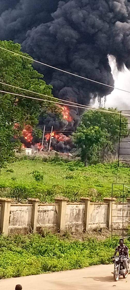 Panic as Fire Guts Nigerian Air Force Base in Abuja