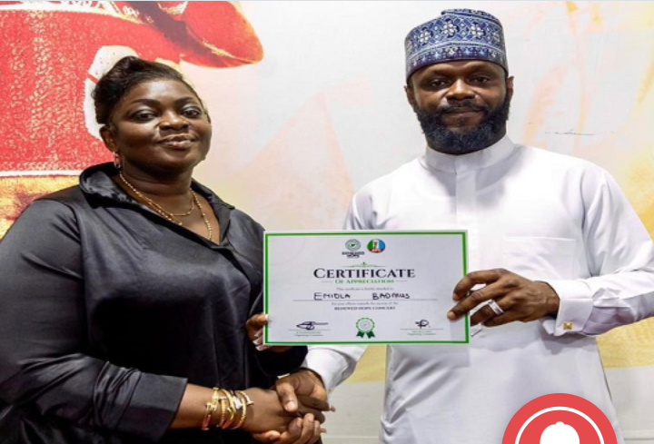 Eniola Badmus Receives Certificate of Appreciation for Pre-inauguration Concert | Daily Report Nigeria