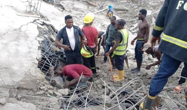 BREAKING: Four-Storey Building Collapses in Abuja