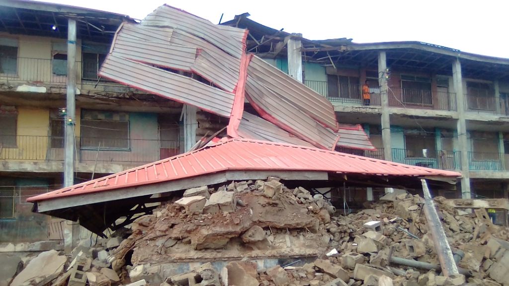 BREAKING: Three-Story Building Collapses in Ibadan | Daily Report Nigeria