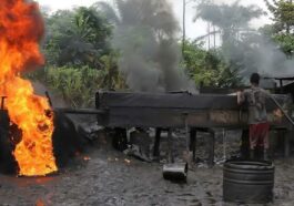 Oil Theft: Army Destroys Illegal Refinery In Delta | Daily Report Nigeria