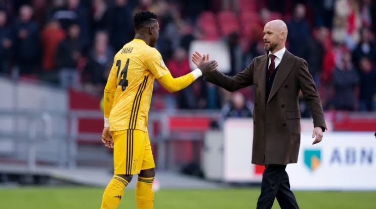 Onana with Erik ten Haag