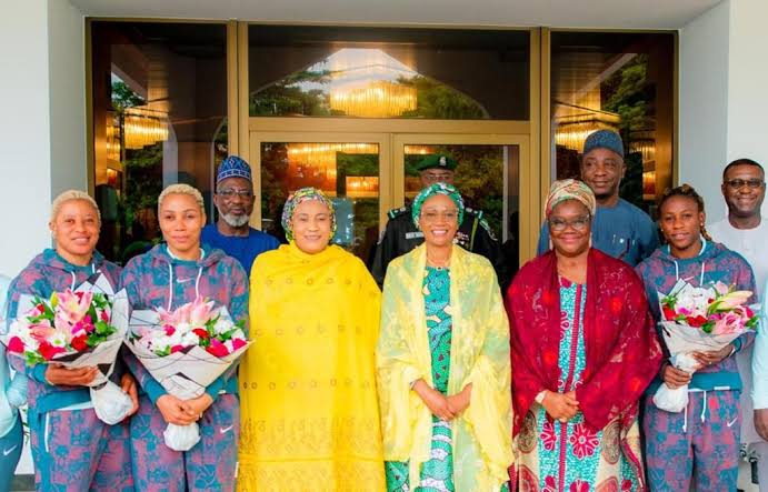 The First Lady lavished praise upon the players, acknowledging their commendable representation of Nigeria on the global stage