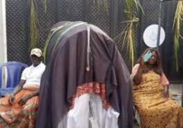 Protesting Itsekiri Natives Block DESOPADEC Entrance With Casket