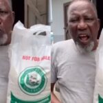 Angry Estate Chairman Returns Bag Of Rice Given To 147 Houses As Palliative in Ogun