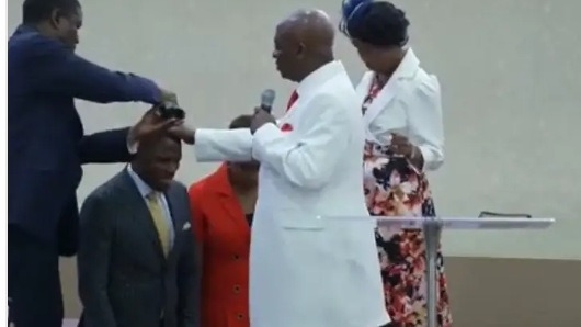 Isaac Oyedepo Unveils Own Ministry, Receives Father's Blessings