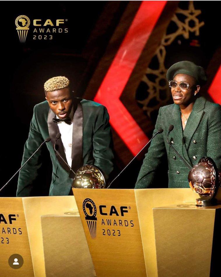 Nigeria Dominate as Osimhen, Oshaola, Nnadozie, Super Falcons Win CAF Awards