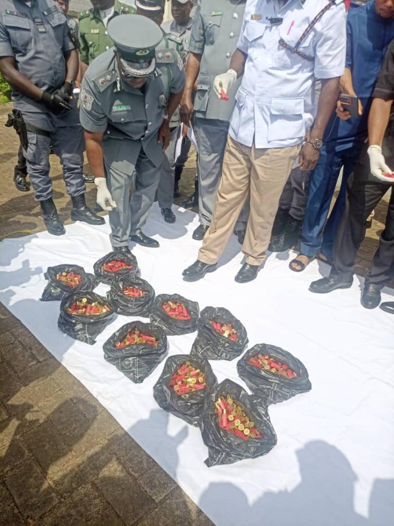 Ogun: Customs Intercept Live Ammunition Concealed in Bags of Rice | Daily Report Nigeria