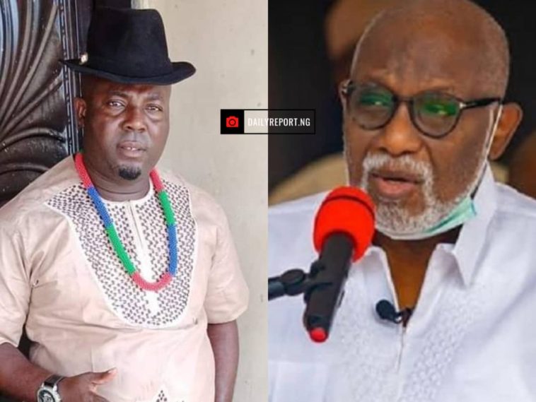 Akeredolu: Opere Condoles With Ondo Citizens, Calls For Harmony | Daily Report Nigeria