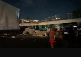 BREAKING: 5 Injured As Bridge Collapses In Lagos | Daily Report Nigeria