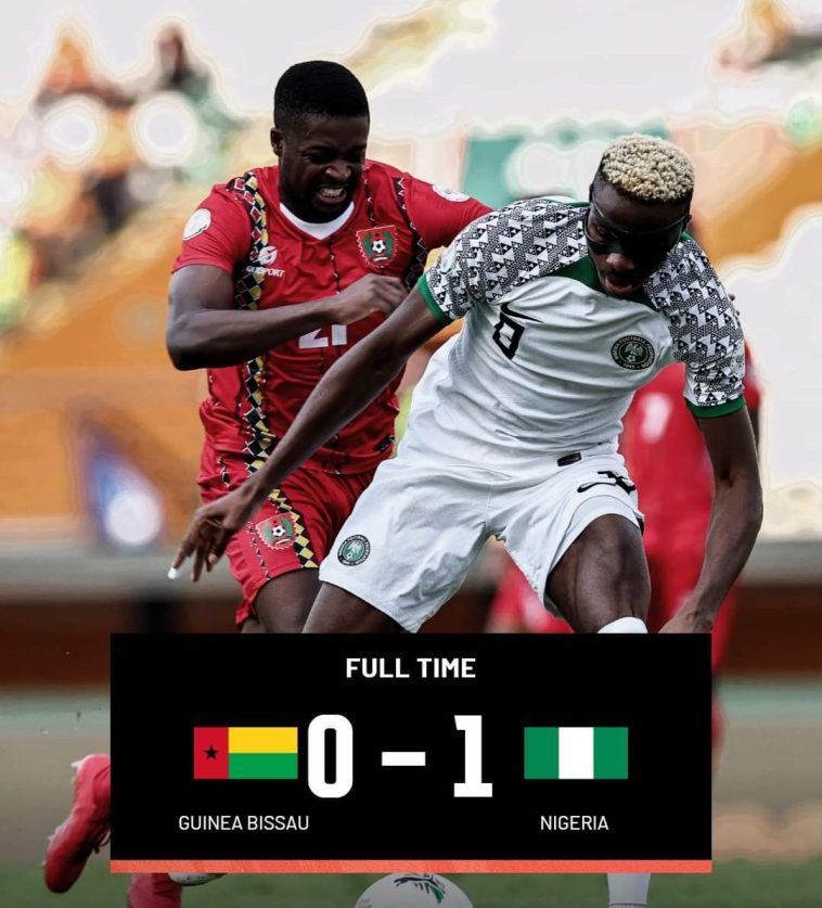 AFCON 2023: Nigeria Beat Guinea-bissau to Qualify For Round 16