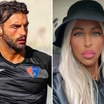 Italian Footballer and ex girlfriend