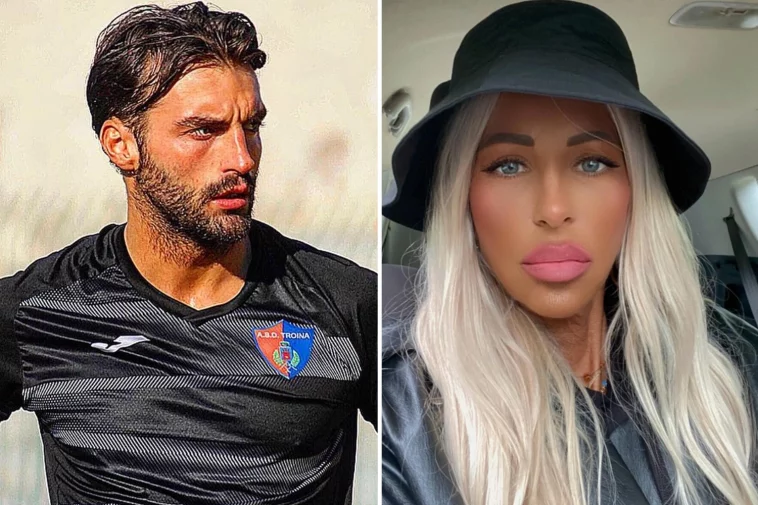 Italian Footballer and ex girlfriend