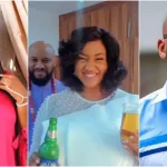 Pastor Yul Edochie and his Mummy G.O Judy Austin celebrate Valentines day with alcoholic beer | Daily Report Nigeria