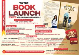 Iniye Anyanebechi's Book 'The Sun And Venus' For Launch March 2 | Daily Report Nigeria