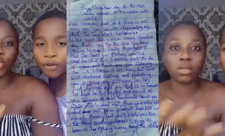 “Ever since dad died it hasn’t been easy for you so I’m representing him” — Son’s valentine note to mother melts hearts | Daily Report Nigeria