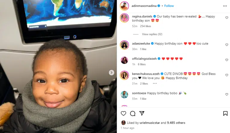 “Our baby” – Regina Daniels reacts as ex-boyfriend, Somadina Adinma unveils his son on first birthday | Daily Report Nigeria