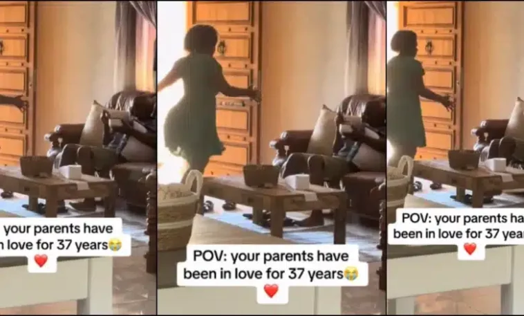 “So this is love” – Lady gushes as she sees mom dancing for her dad | Daily Report Nigeria