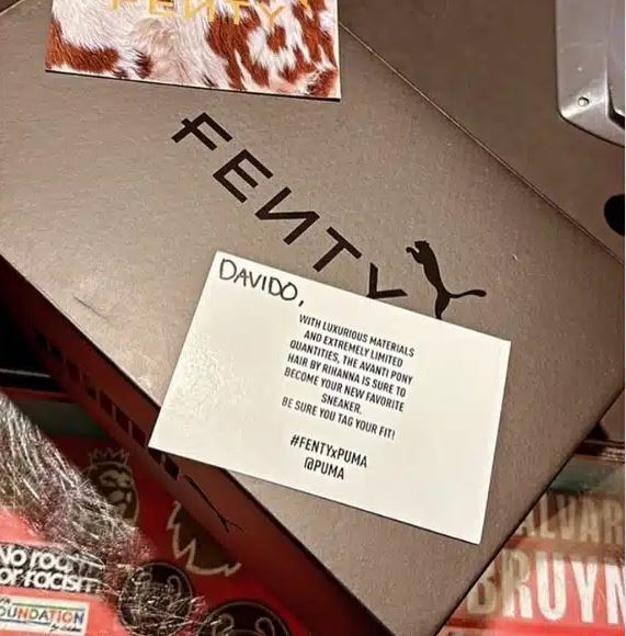 Davido Receives Special Gift from Rihanna: Exclusive Fenty X Puma Sneakers | Daily Report Nigeria