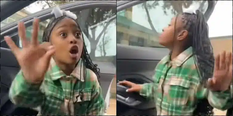 "Do you not know what early means?" - Little girl loses cool after mother arrives late to pick her up at school | Daily Report Nigeria