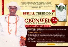 Pa Alfred Gbonwei For Burial April 26 at Isaba | Daily Report Nigeria