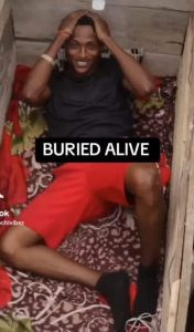 Nigerian Man Takes Daring Challenge to Be Buried Alive for 24 Hours | Daily Report Nigeria