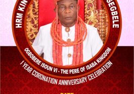 Isaba Monarch to Mark One Year Coronation Anniversary May 24 | Daily Report Nigeria