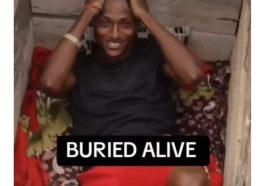 Nigerian Man Takes Daring Challenge to Be Buried Alive for 24 Hours | Daily Report Nigeria