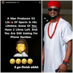 Singer Paul Okoye Sends Gentle Reminder To Men ‘Wasting their Sperm’ | Daily Report Nigeria