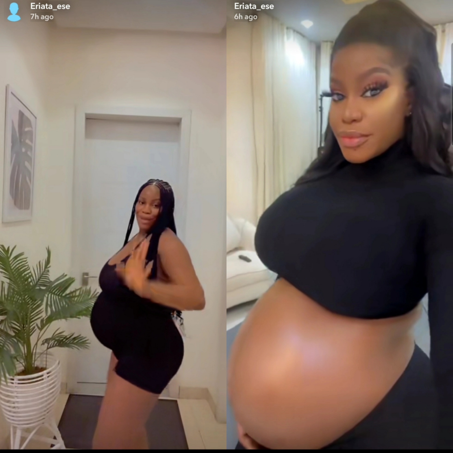 BBNaija Eriata Ese Shares Baby Bump Video, Admits She Welcomed A Child | Daily Report Nigeria