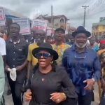 Former Rivers LG Chairmen Protest, Demand Police Presence at Council Headquarters | Daily Report Nigeria