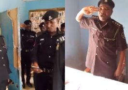 VIDEO: Nigerians React As Police Officers Struggle to Recite New National Anthem | Daily Report Nigeria