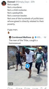 VIDEO: Reactions As Man Get Tied Up, Beaten With Bottles And Planks For Being Gay | Daily Report Nigeria