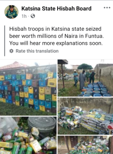 PHOTOS: Hisbah Seizes Alcohol Worth Millions In Katsina | Daily Report Nigeria