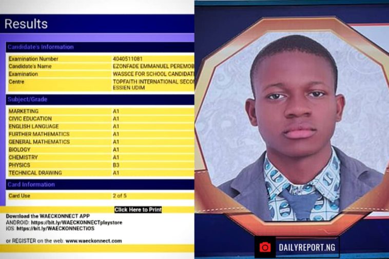 16-Year-Old Boy Wins Best Graduating Student With Incredible WAEC Result, 356 JAMB Score