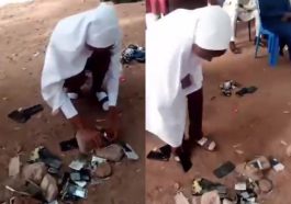 Students Ordered To Destroy Their Phones Over Poor Academic Performance (VIDEO) | Daily Report Nigeria