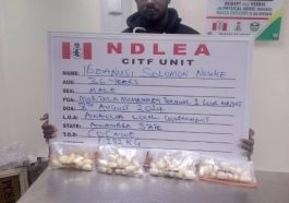 NDLEA Parades Onitsha Bussinesman, He Excretes 68 Wraps Of Cocaine At Lagos Airport | Daily Report Nigeria