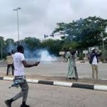 Police Teargas Protesters, Infant Feared Dead in Abuja