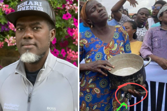 HUNGER PROTEST: Reno Omokri Reacts To Trending Photo Of Woman Holding Empty Pot | Daily Report Nigeria