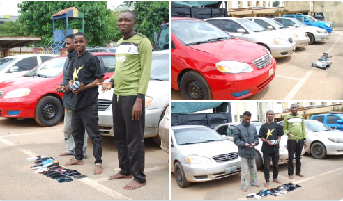 Police Nabs Four Car Snatchers, Recovers 10 Stolen Vehicles, Other Exhibits | Daily Report Nigeria