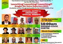 Arogbo-Ibe Voice Reporters For Launch Sept 27 | Daily Report Nigeria