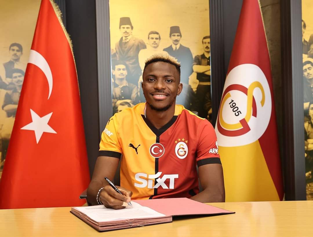 Osimhen's Galatasaray Salary, Jersey Number Revealed as Striker Signs for Turkish Giants