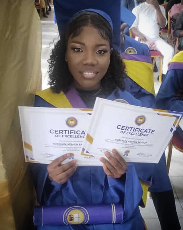 Kemien Egbekun: PAP Scholarship Student Bags First Class In Law