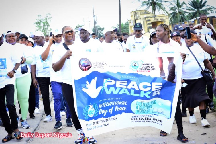 SAF, NUJ Marks World Peace Day 2024 with Peace Walk in Warri