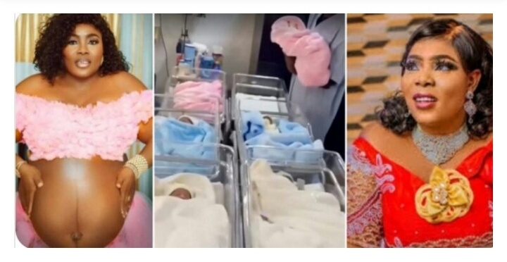 Pastor, Wife Welcome 6 Babies After 26 Years of Childlessness | Daily Report Nigeria