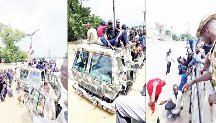 Borno Flood: Death Toll Hits 30, Army Begin Rescuing Victims [PHOTOS] | Daily Report Nigeria