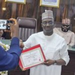 INEC Presents Certificate of Return to Okpebholo, Deputy | Daily Report Nigeria