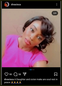 SAD: BBNaija Star, Francisa Owumi Is Dead | Daily Report Nigeria